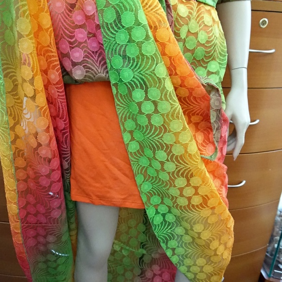 PROM ASYMMETRICAL LACE DRESS MADE IN EUROPE - Picture 4 of 7